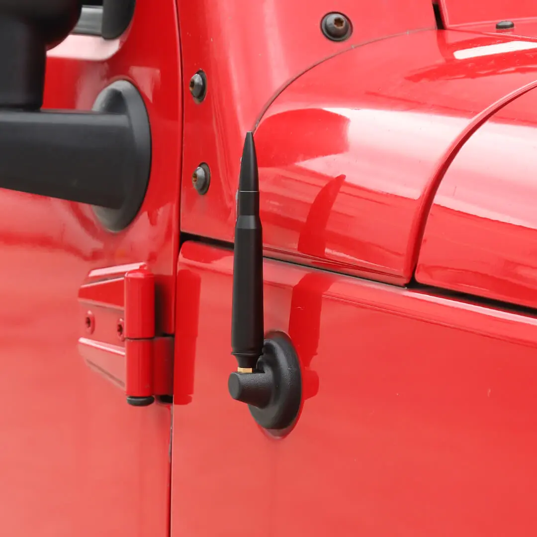For 2007-2018 Jeep Wrangler JK & 2018-2023 JL JT Bullet Style Cal Short Antenna Mast Accessories - Image 5
