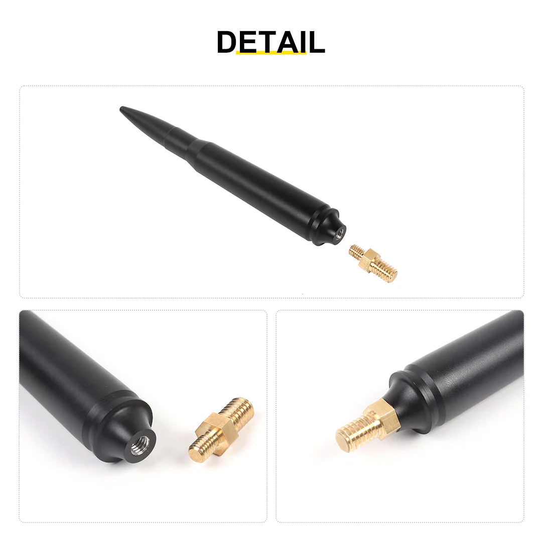 For 2007-2018 Jeep Wrangler JK & 2018-2023 JL JT Bullet Style Cal Short Antenna Mast Accessories - Image 9