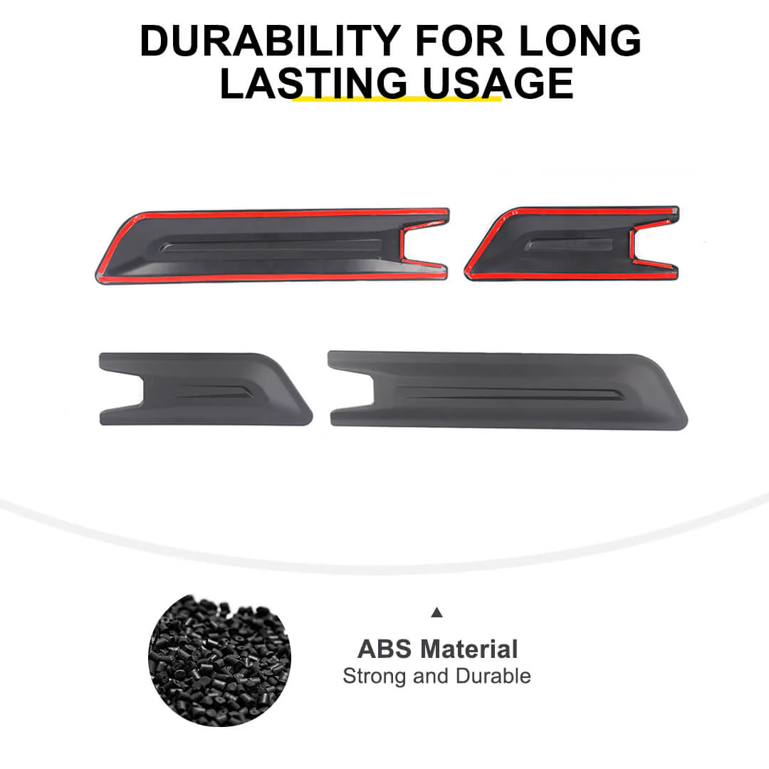For 2007-2018 Jeep Wrangler JK 4-Door Version Car Door Anti Scratch Protective Panel Trim Cover (4 pcs) - Image 10