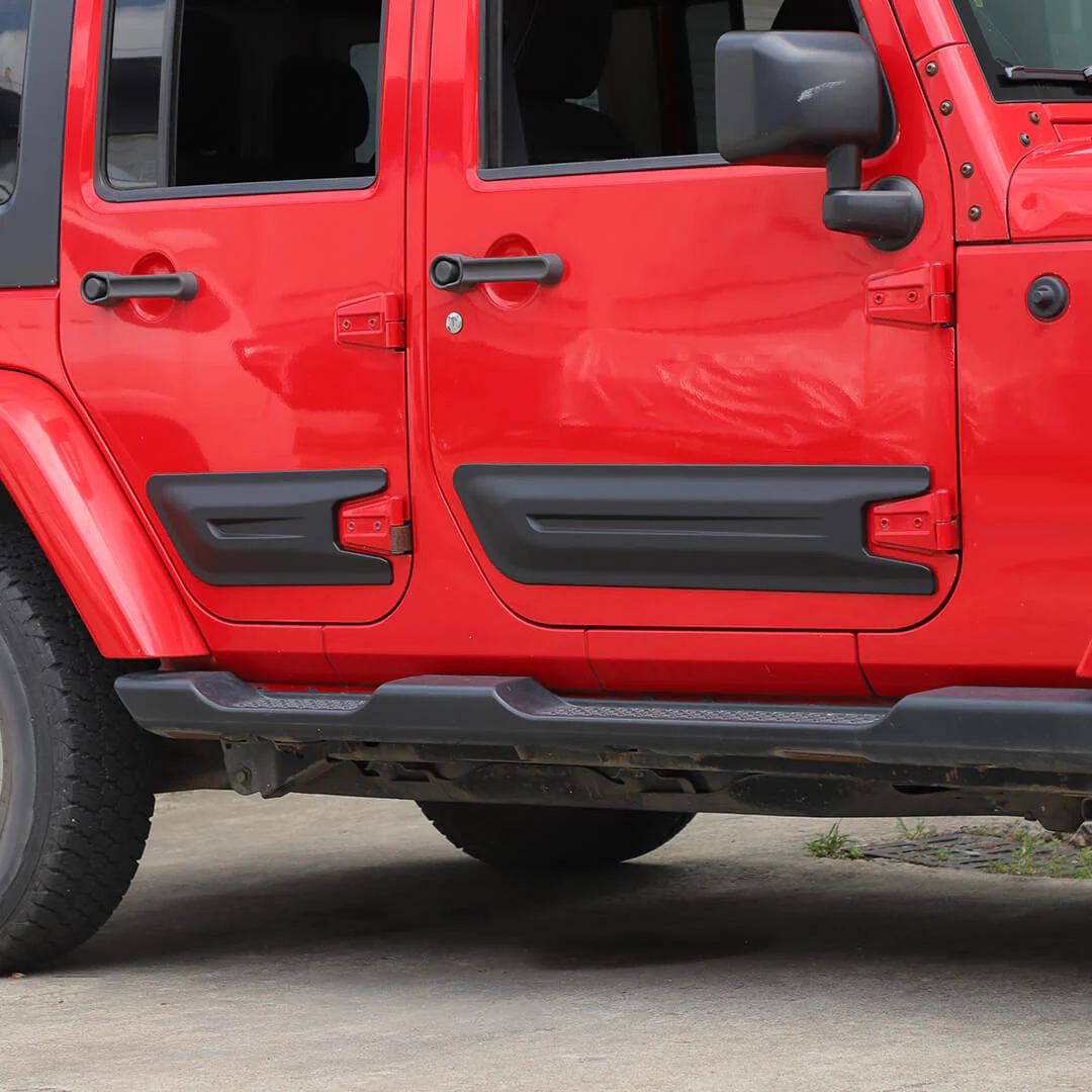 For 2007-2018 Jeep Wrangler JK 4-Door Version Car Door Anti Scratch Protective Panel Trim Cover (4 pcs) - Image 3