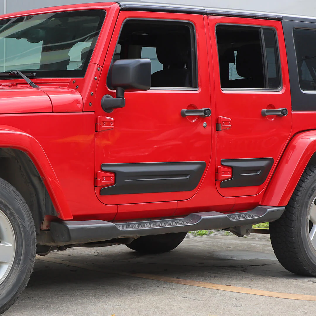 For 2007-2018 Jeep Wrangler JK 4-Door Version Car Door Anti Scratch Protective Panel Trim Cover (4 pcs) - Image 4