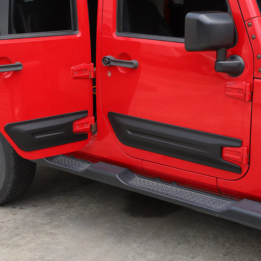 For 2007-2018 Jeep Wrangler JK 4-Door Version Car Door Anti Scratch Protective Panel Trim Cover (4 pcs) - Image 5