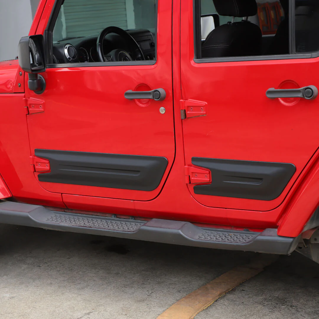 For 2007-2018 Jeep Wrangler JK 4-Door Version Car Door Anti Scratch Protective Panel Trim Cover (4 pcs) - Image 6