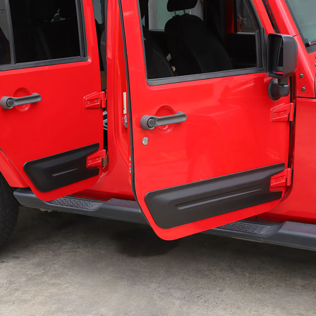 For 2007-2018 Jeep Wrangler JK 4-Door Version Car Door Anti Scratch Protective Panel Trim Cover (4 pcs) - Image 7