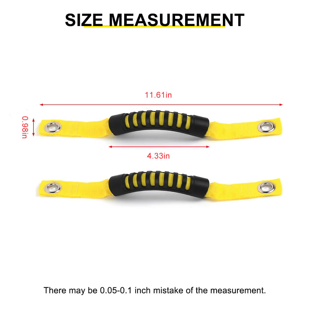 For 2007-2018 Jeep Wrangler JK Car Top Grab Grip Interior Handles Door Handle (2 pcs) - Image 10