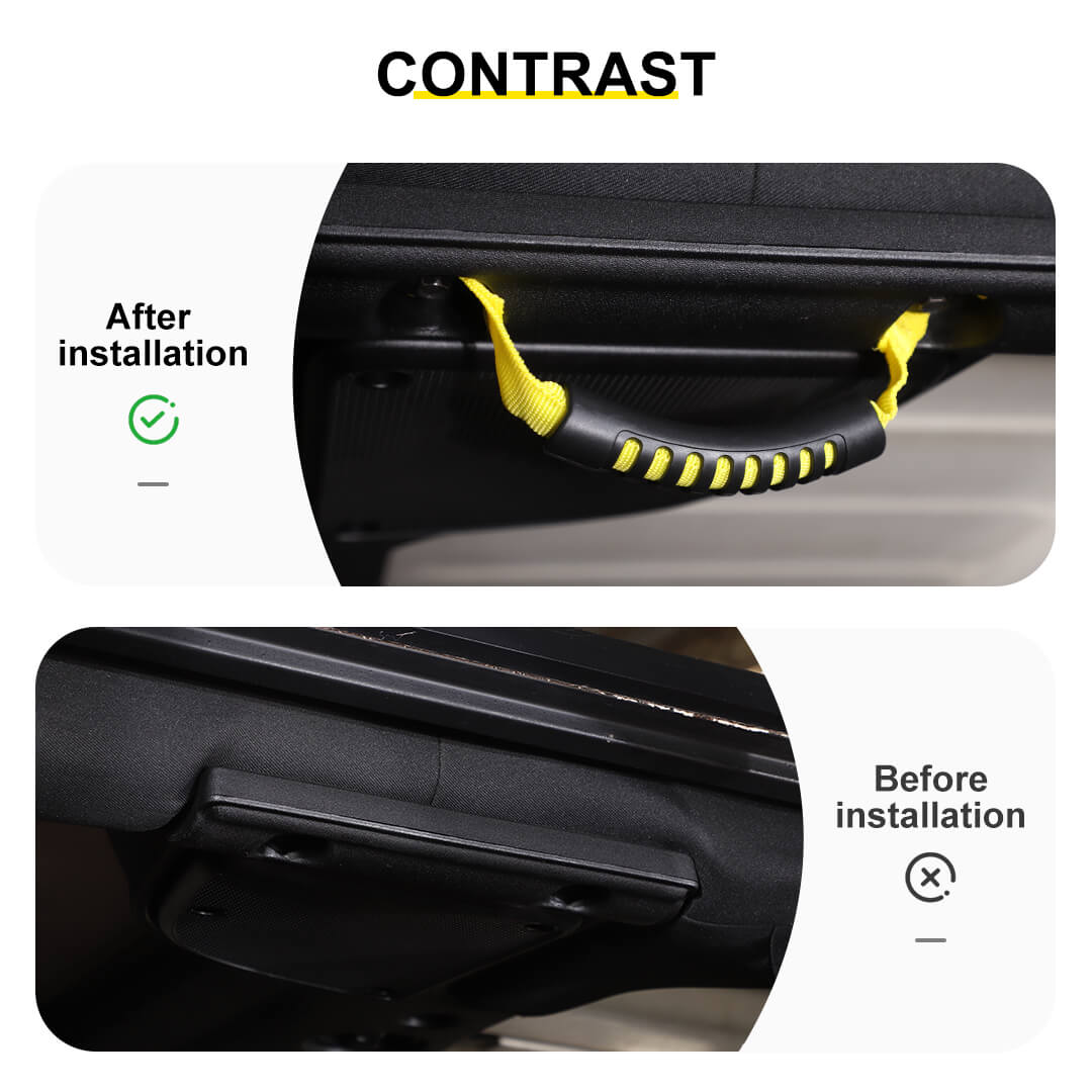 For 2007-2018 Jeep Wrangler JK Car Top Grab Grip Interior Handles Door Handle (2 pcs) - Image 2