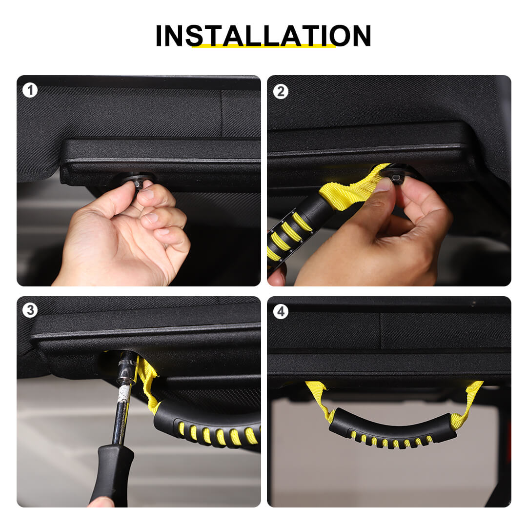 For 2007-2018 Jeep Wrangler JK Car Top Grab Grip Interior Handles Door Handle (2 pcs) - Image 7
