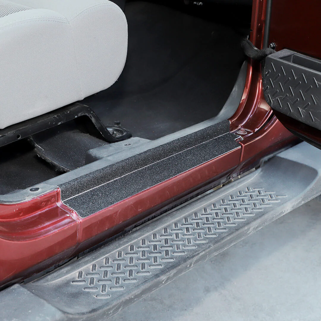 For 2007-2018 Jeep Wrangler JK Door Sill Threshold Anti Scratch Protection Sticker Cover - Image 4