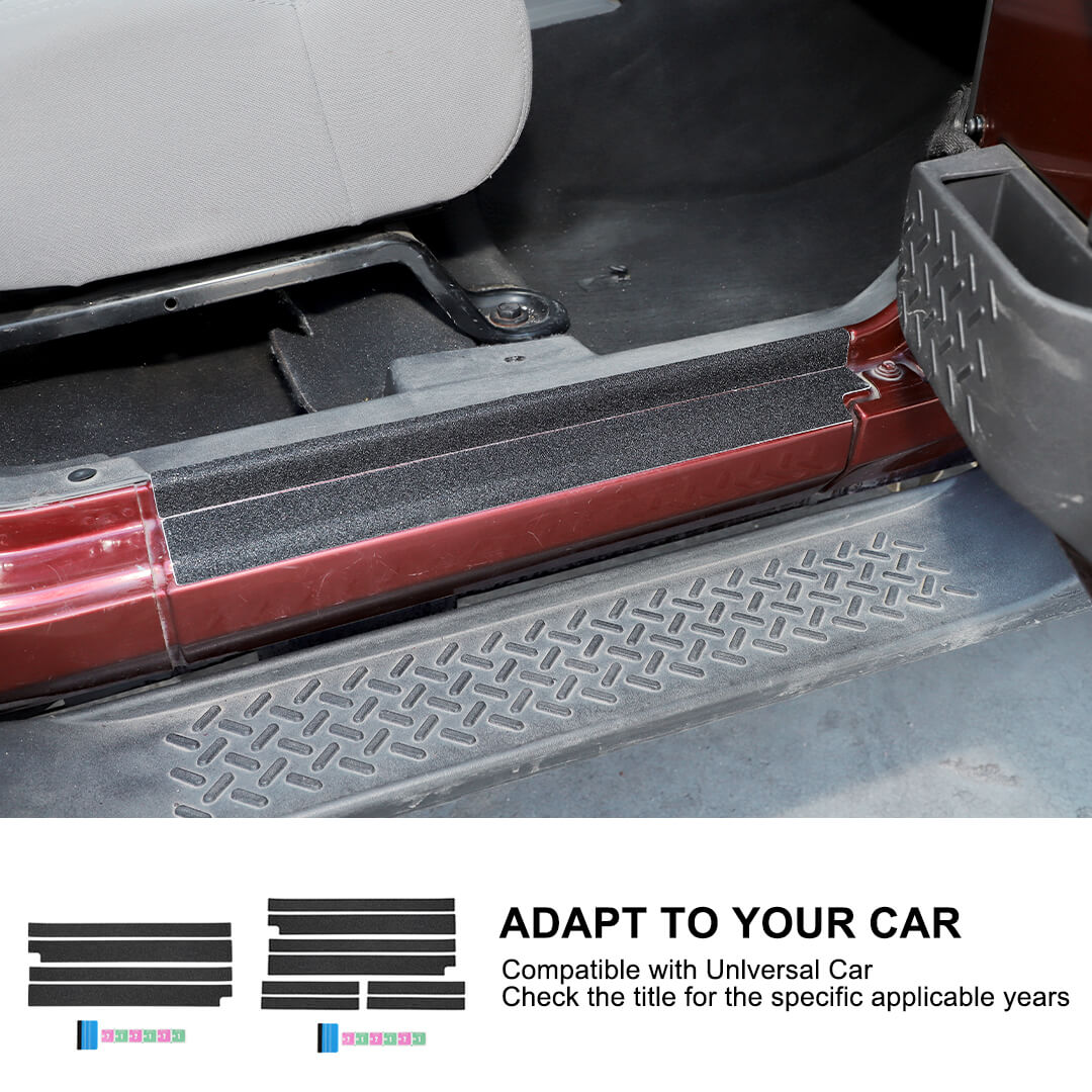 For 2007-2018 Jeep Wrangler JK Door Sill Threshold Anti Scratch Protection Sticker Cover - Image 5