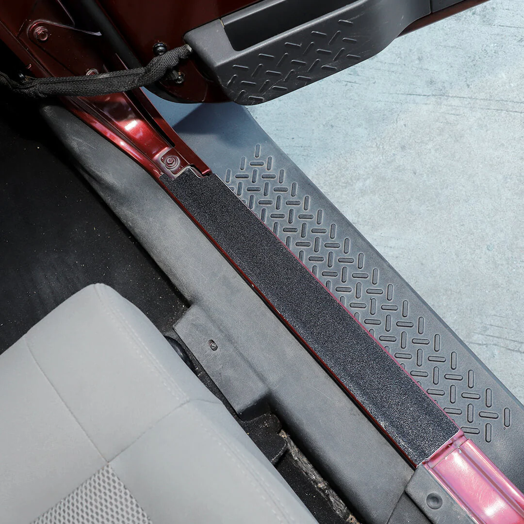 For 2007-2018 Jeep Wrangler JK Door Sill Threshold Anti Scratch Protection Sticker Cover - Image 7
