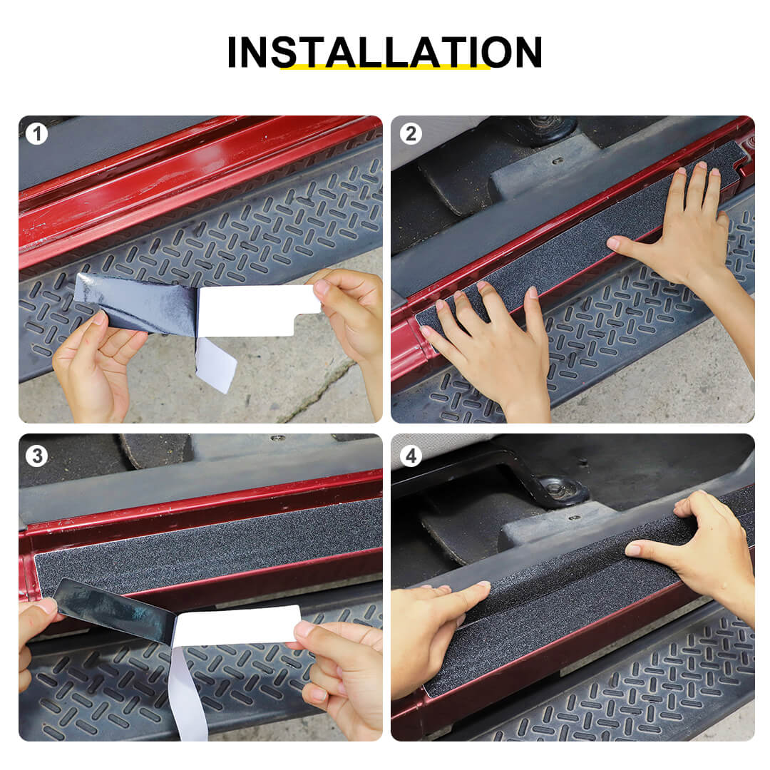 For 2007-2018 Jeep Wrangler JK Door Sill Threshold Anti Scratch Protection Sticker Cover - Image 8