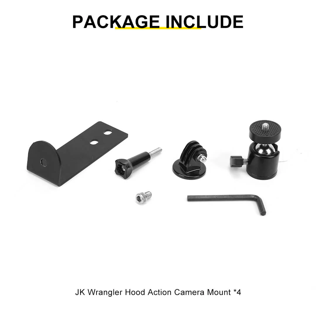 For 2007-2018 Jeep Wrangler JK Engine Hood Camera Mount Bracket Holder - Image 10