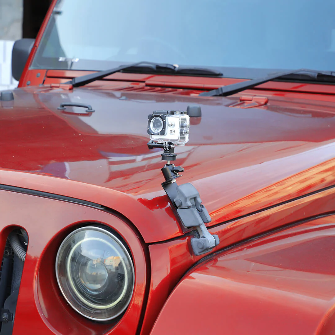 For 2007-2018 Jeep Wrangler JK Engine Hood Camera Mount Bracket Holder - Image 3