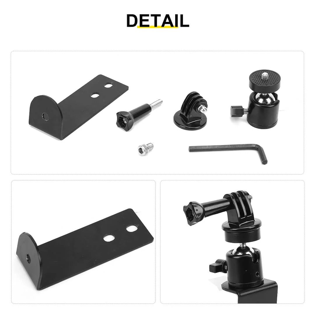 For 2007-2018 Jeep Wrangler JK Engine Hood Camera Mount Bracket Holder - Image 7