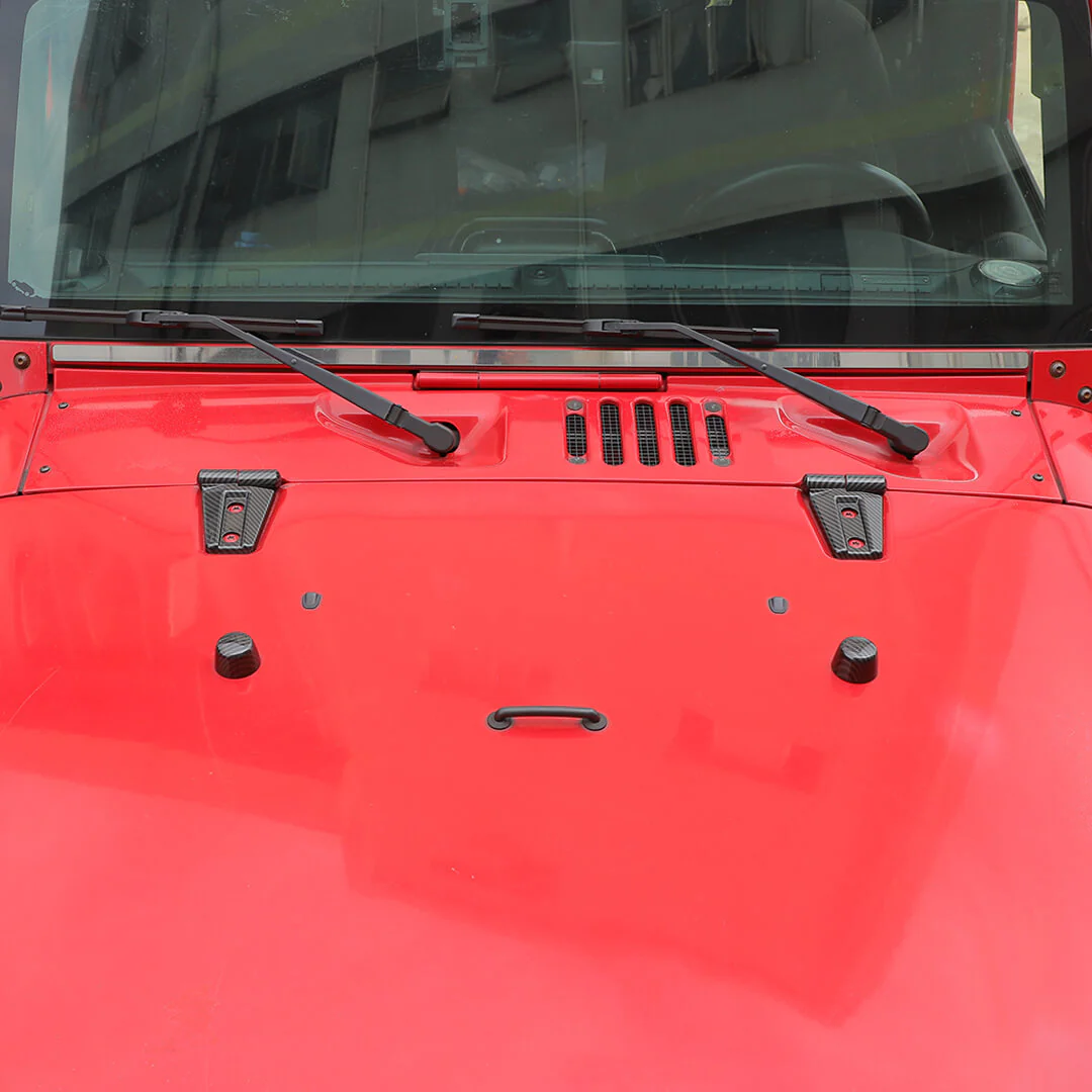 For 2007-2018 Jeep Wrangler JK Engine Hood Rubber Head Hood Hinge Cover Trim Kit (4 pcs) - Image 5