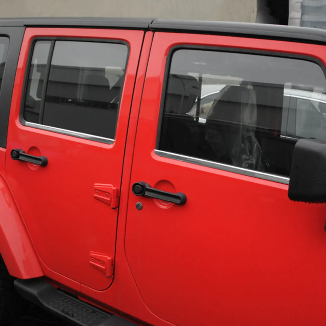 For 2007-2018 Jeep Wrangler JK Exterior Car Window Body Trim Strip Cover (2 pcs) - Image 6