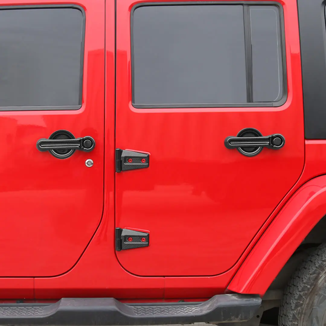 For the 2007–2018 Jeep Wrangler JK Door Handles, Hinges, and Mirror Exterior Full Covers Trim Kit Accessories (53 pcs) - Image 5