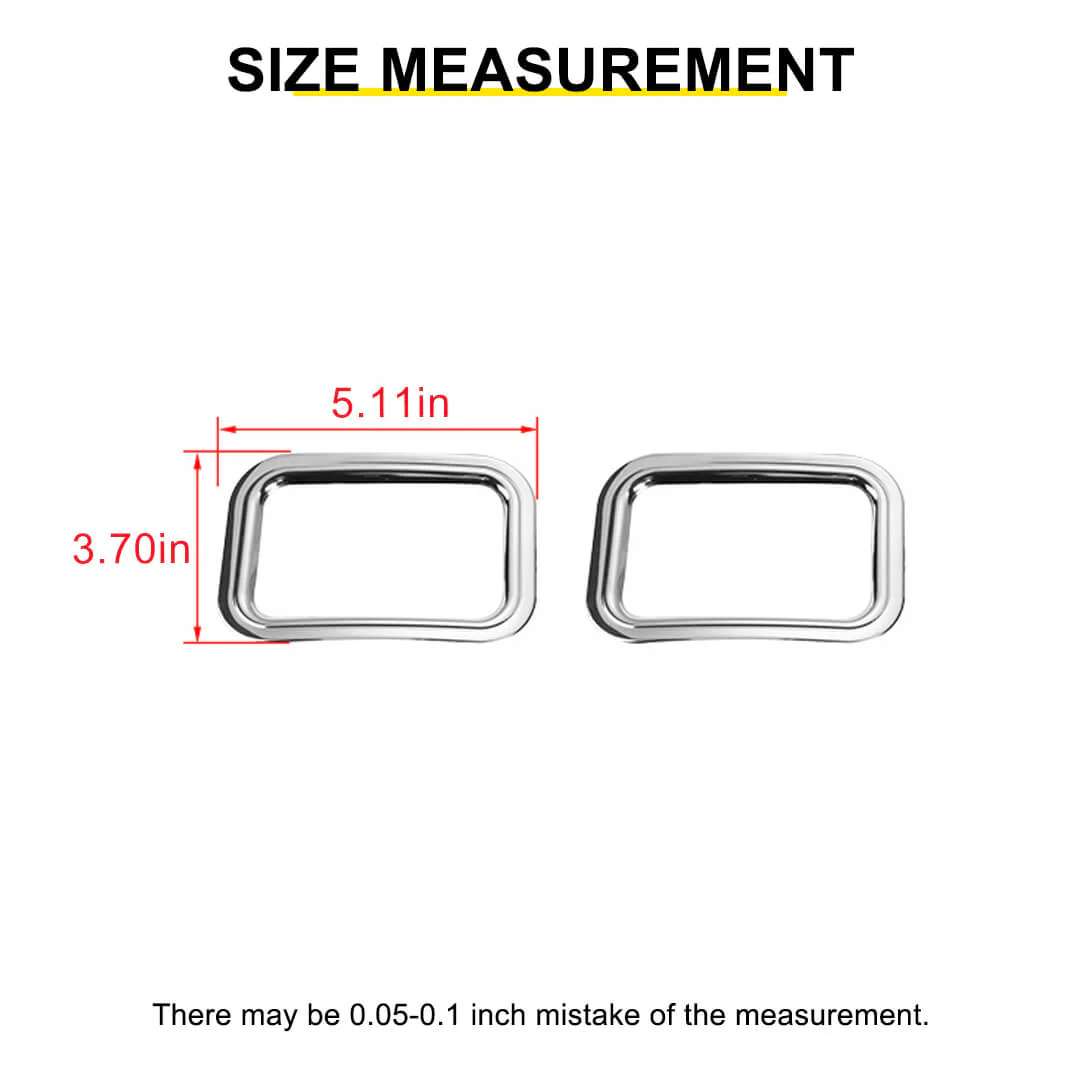 For 2007-2018 Jeep Wrangler JK Exterior Rear Fog Light Frame Trim Ring Cover (2 pcs) - Image 10