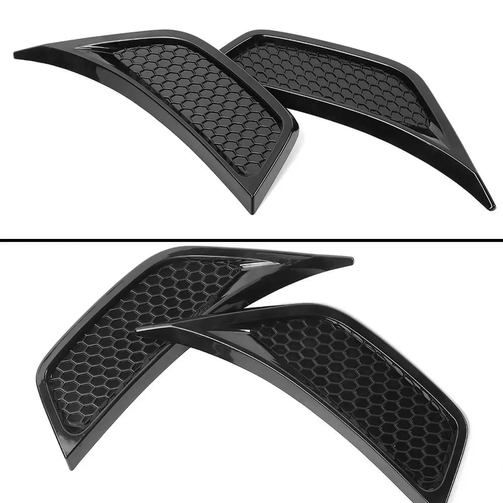 For 2007-2018 Jeep Wrangler JK Front Fender Leaf Plate Air Vent Cover Trim - Image 10