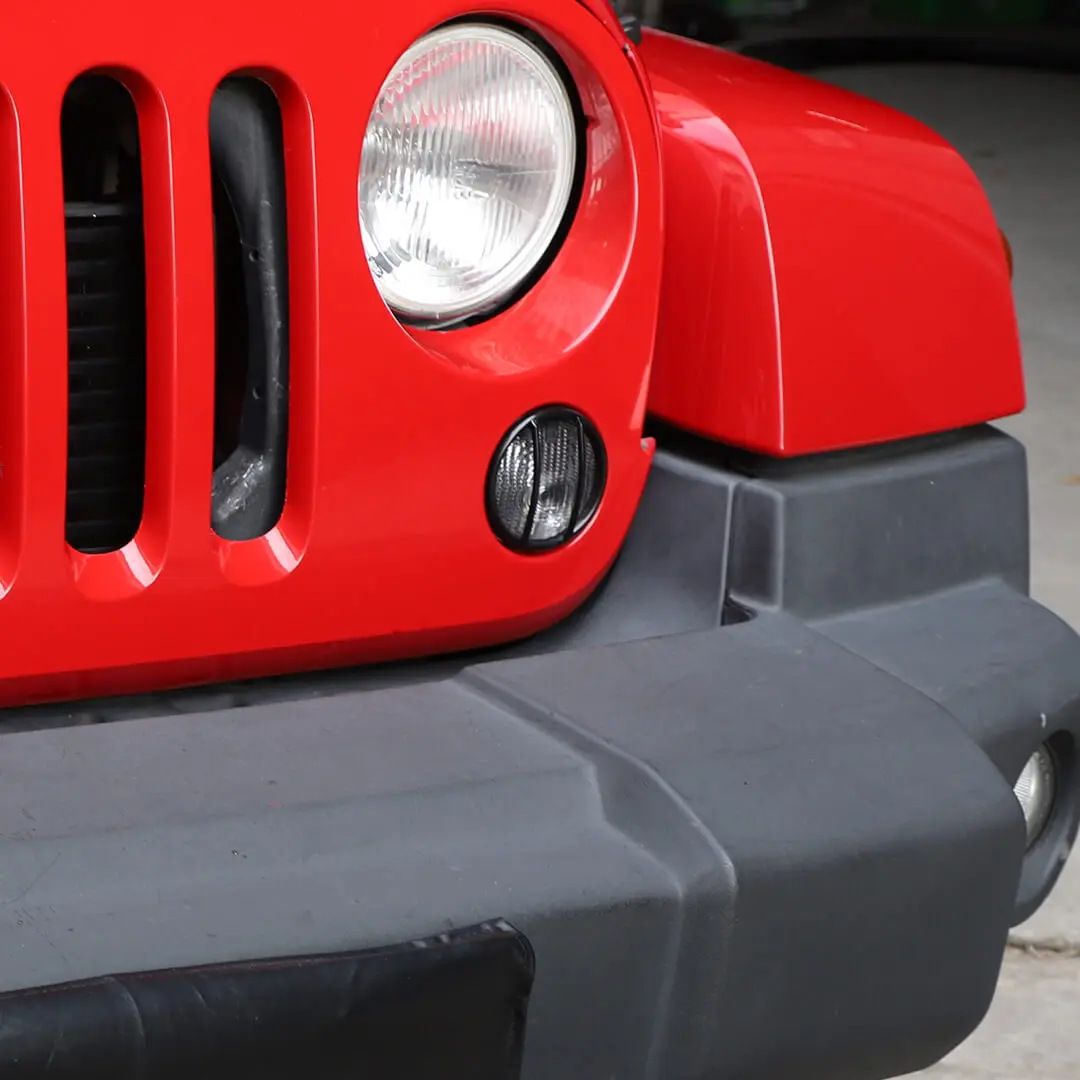 For 2007-2018 Jeep Wrangler JK Front Headlight & Eyebrow Turn Signal Rear Tail light Cover Guard Trim Kit (8 pcs) - Image 5