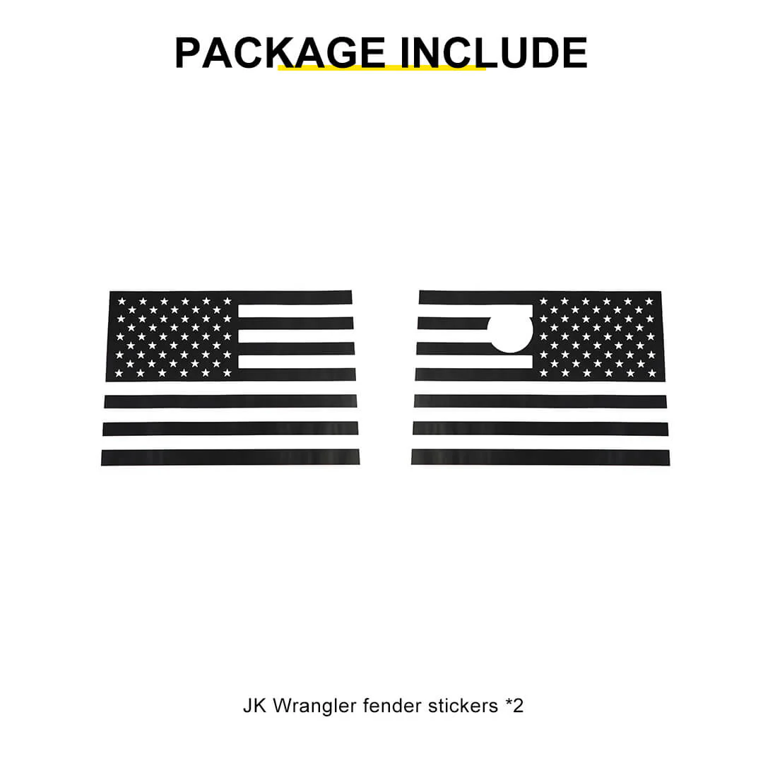 For 2007-2018 Jeep Wrangler JK Front Side Leaf Board Stickers Trim Cover (2 pcs) - Image 12