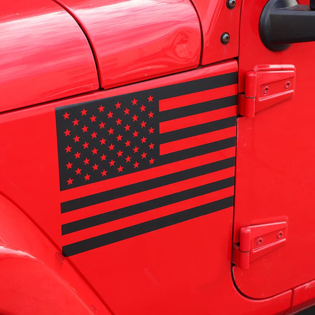 For 2007-2018 Jeep Wrangler JK Front Side Leaf Board Stickers Trim Cover (2 pcs) - Image 6