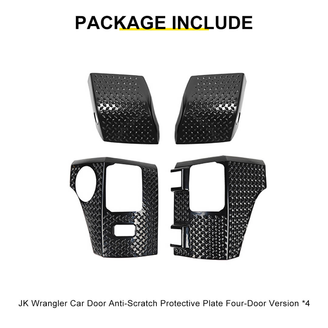 For 2007-2018 Jeep Wrangler JK Front Wheel Arch & Rear Tail Light Corner Armor Guard Trim Cover (4 pcs) - Image 13