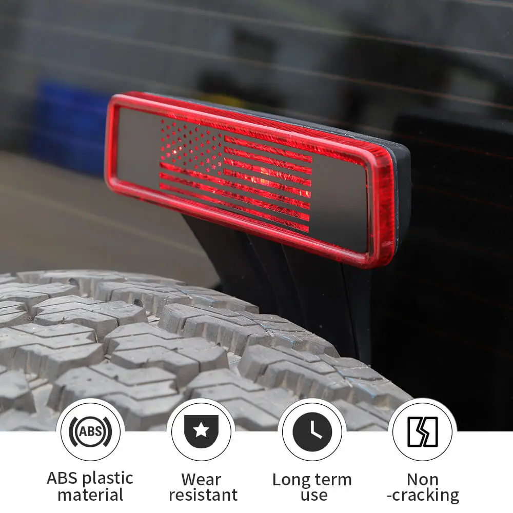 For 2007-2018 Jeep Wrangler JK High Brake Light Third Lamp Cover Trim - Image 7