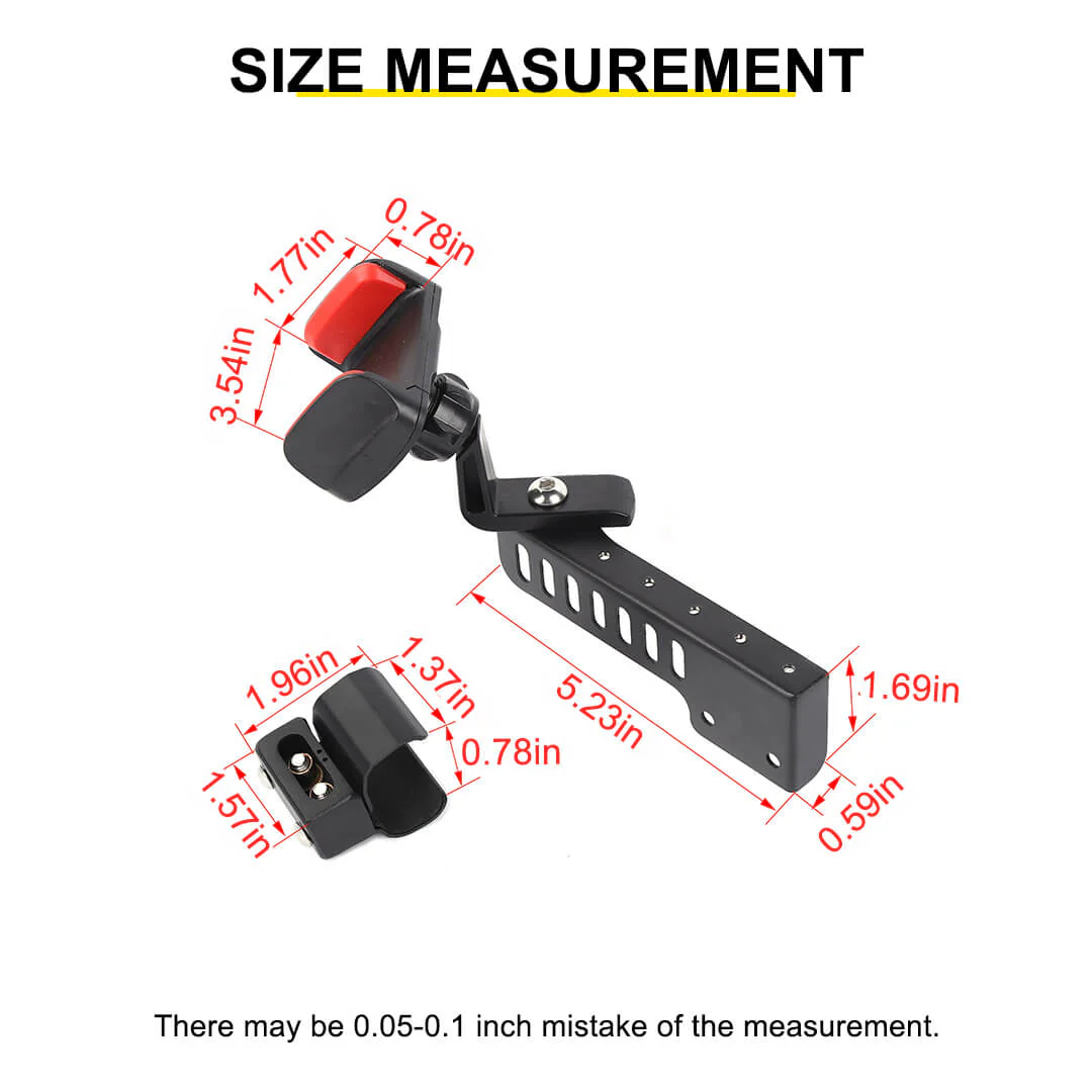 For 2007-2018 Jeep Wrangler JK Interior Copilot Armrest Handle Phone Holder Mount Stand - Image 10
