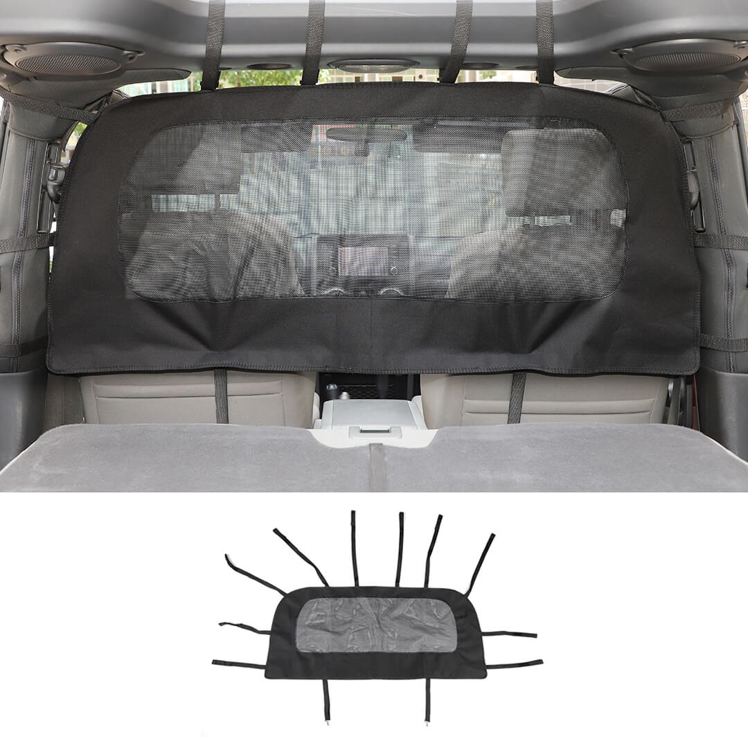 For 2007-2018 Jeep Wrangler JK Interior Seat Back Rear Isolation Pet Dog Net Accessories