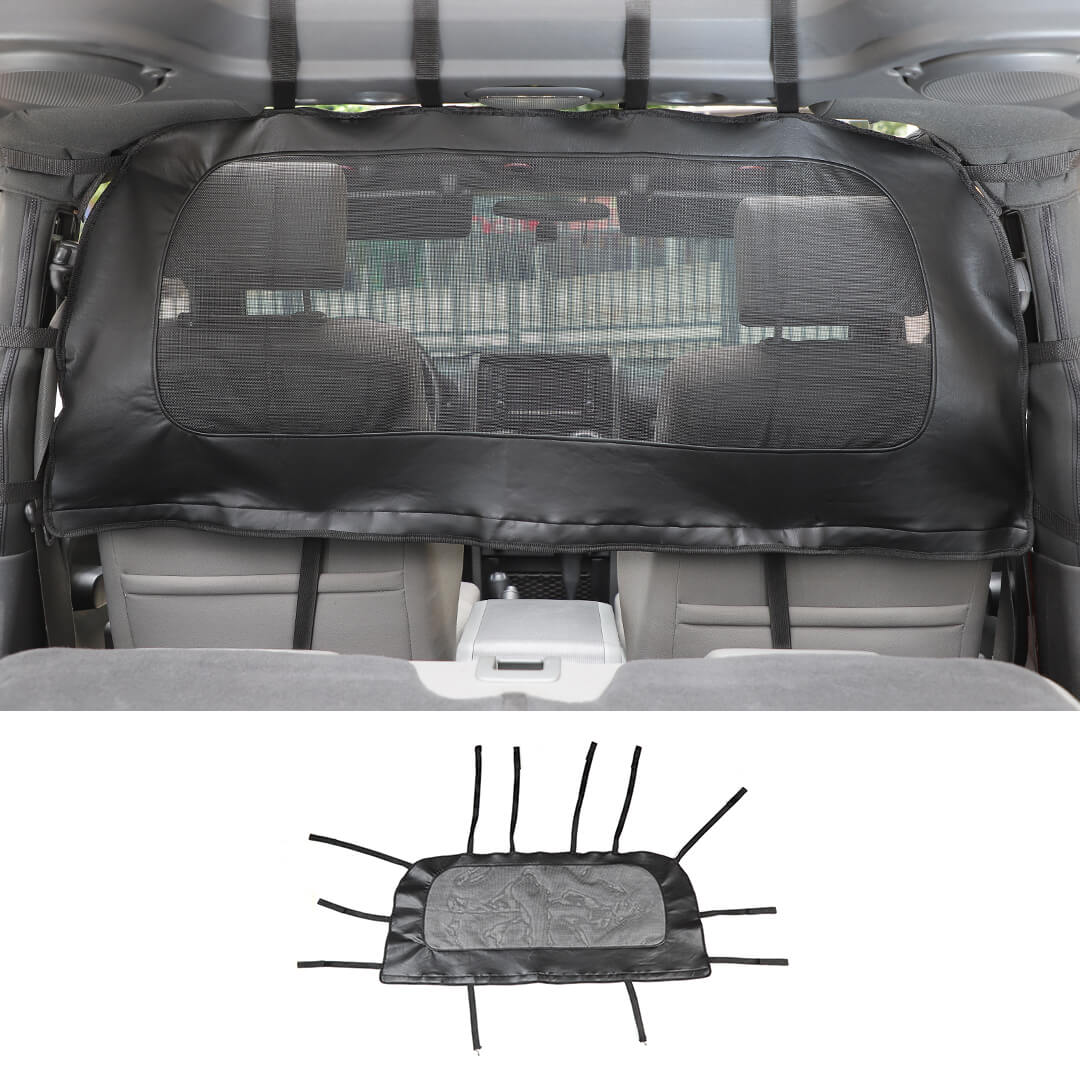 For 2007-2018 Jeep Wrangler JK Interior Seat Back Rear Isolation Pet Dog Net Accessories - Image 13