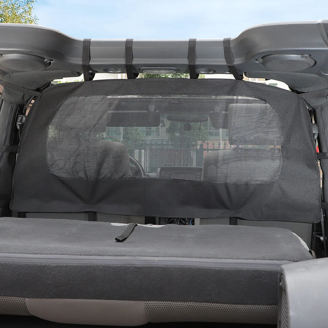For 2007-2018 Jeep Wrangler JK Interior Seat Back Rear Isolation Pet Dog Net Accessories - Image 4