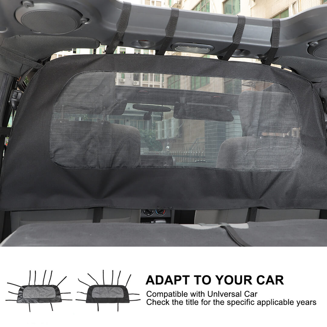 For 2007-2018 Jeep Wrangler JK Interior Seat Back Rear Isolation Pet Dog Net Accessories - Image 5
