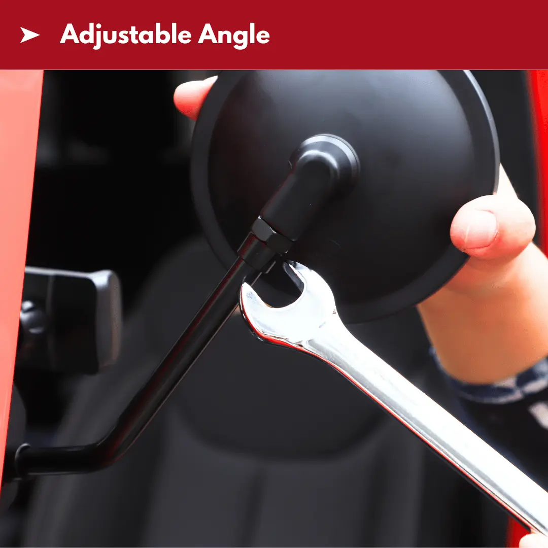For 2007-2018 Jeep Wrangler JK JKU Door Off Mirrors Rear View Quick Release Mirrors with Phone Holder Mount - Image 4