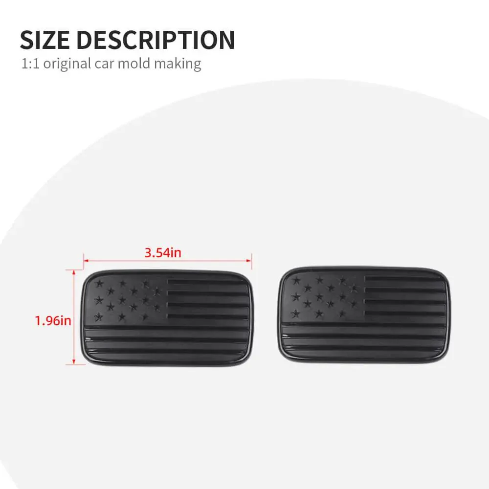 For 2007-2018 Jeep Wrangler JK Left Tail Light Lamp Lower Trim & Rubber Stopper Plugs USA Flag - Image 10