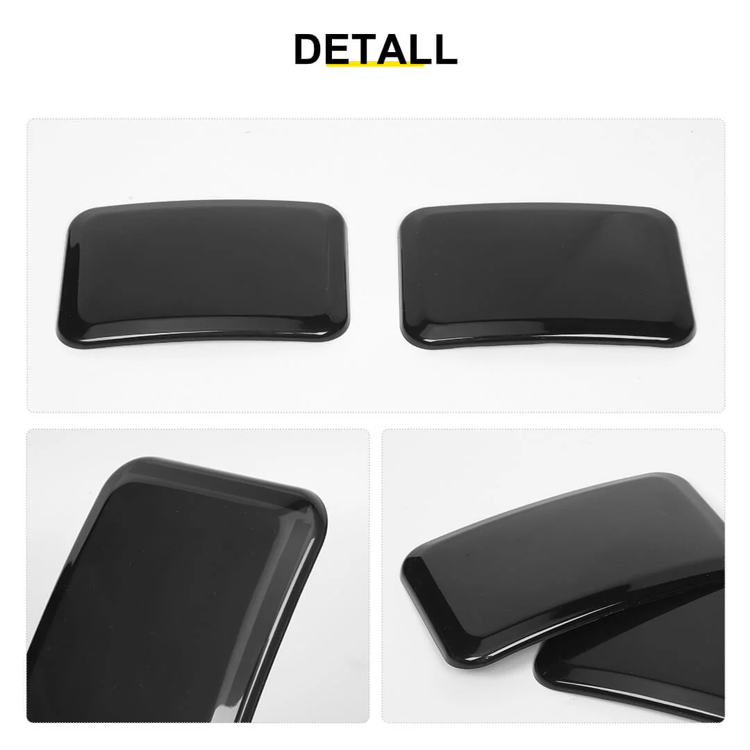 For 2007-2018 Jeep Wrangler JK Rear Bumper Fog Light Lamp Trim Cover Guard (2 pcs) - Image 10