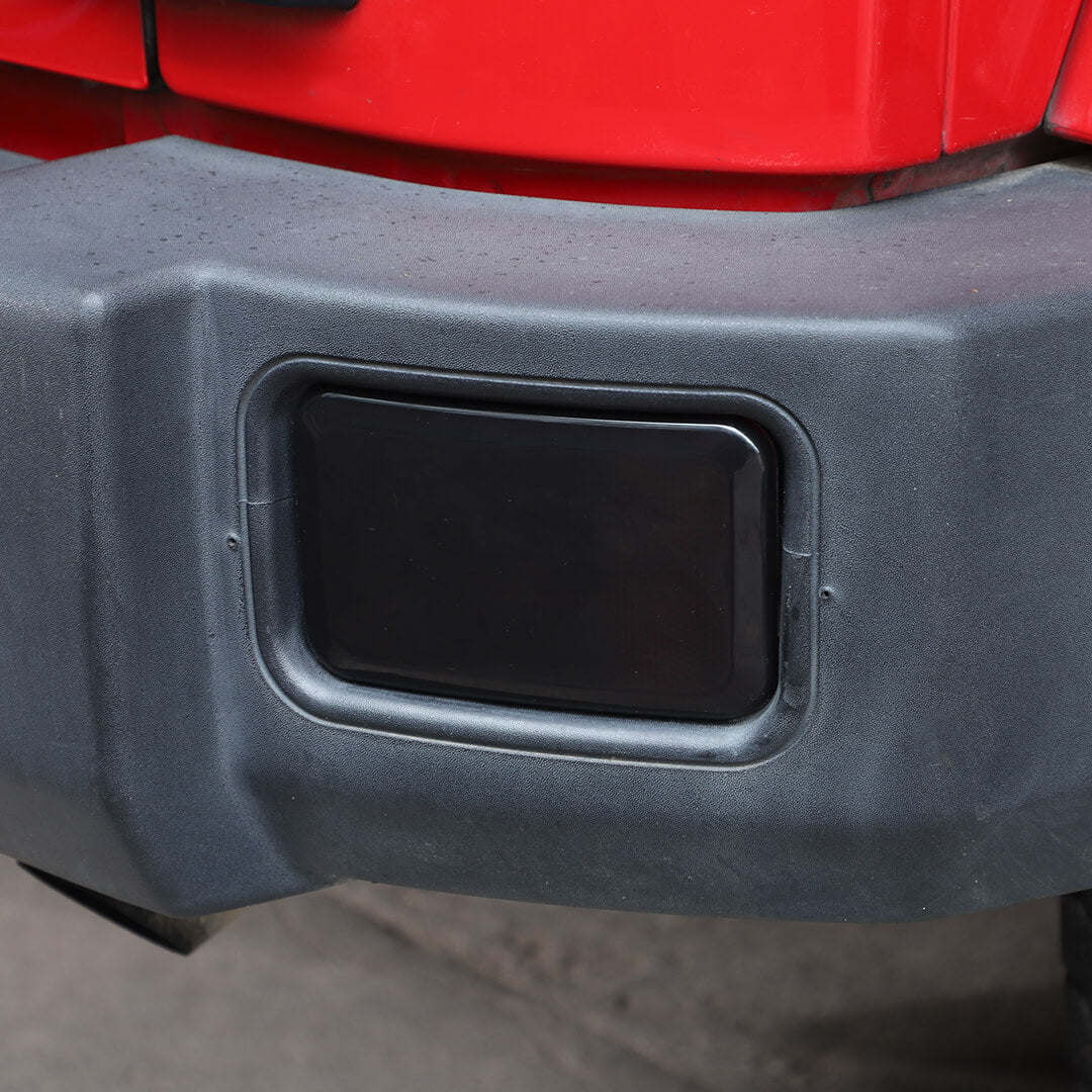 For 2007-2018 Jeep Wrangler JK Rear Bumper Fog Light Lamp Trim Cover Guard (2 pcs) - Image 5