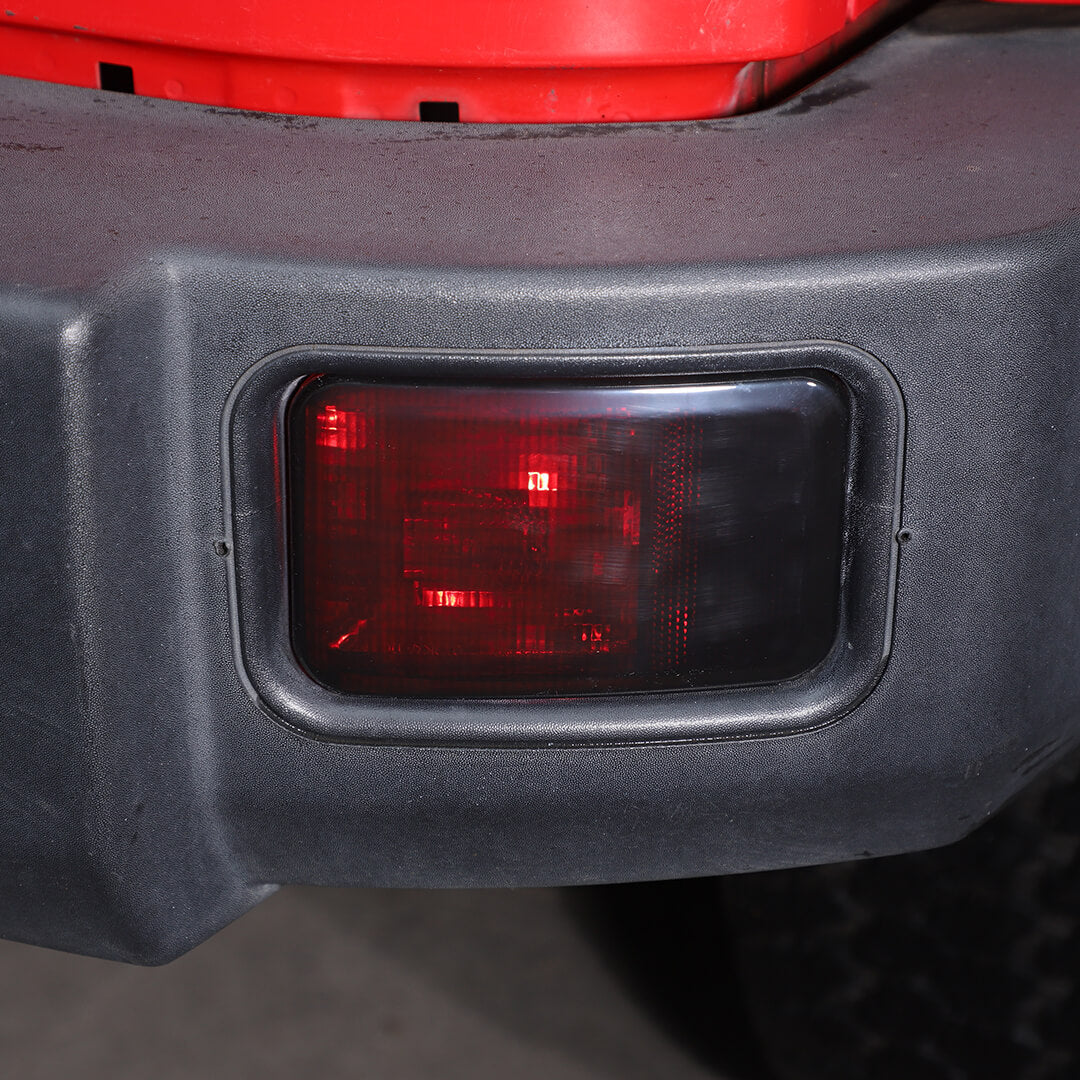 For 2007-2018 Jeep Wrangler JK Rear Bumper Fog Light Lamp Trim Cover Guard (2 pcs) - Image 6