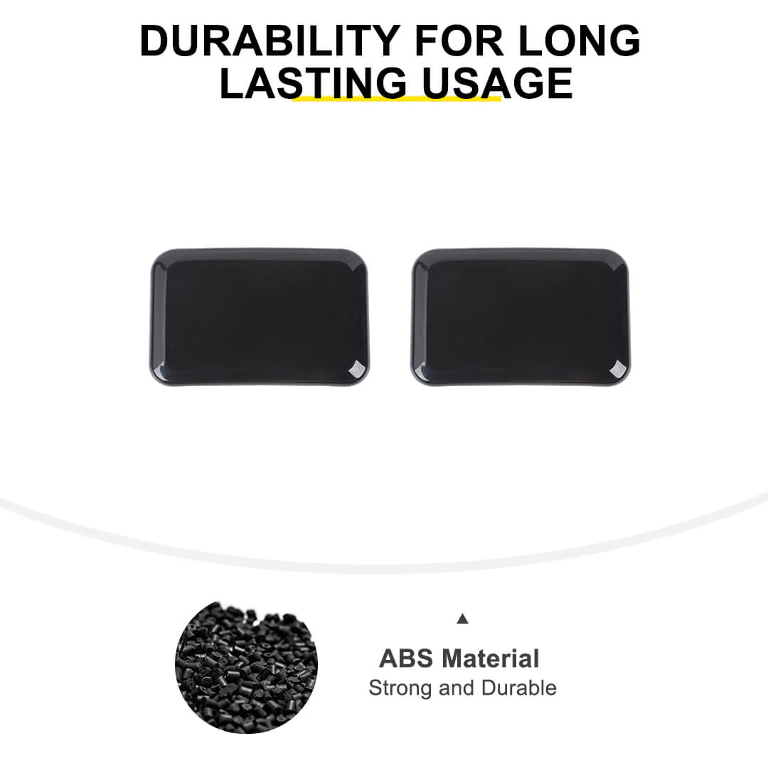 For 2007-2018 Jeep Wrangler JK Rear Bumper Fog Light Lamp Trim Cover Guard (2 pcs) - Image 9