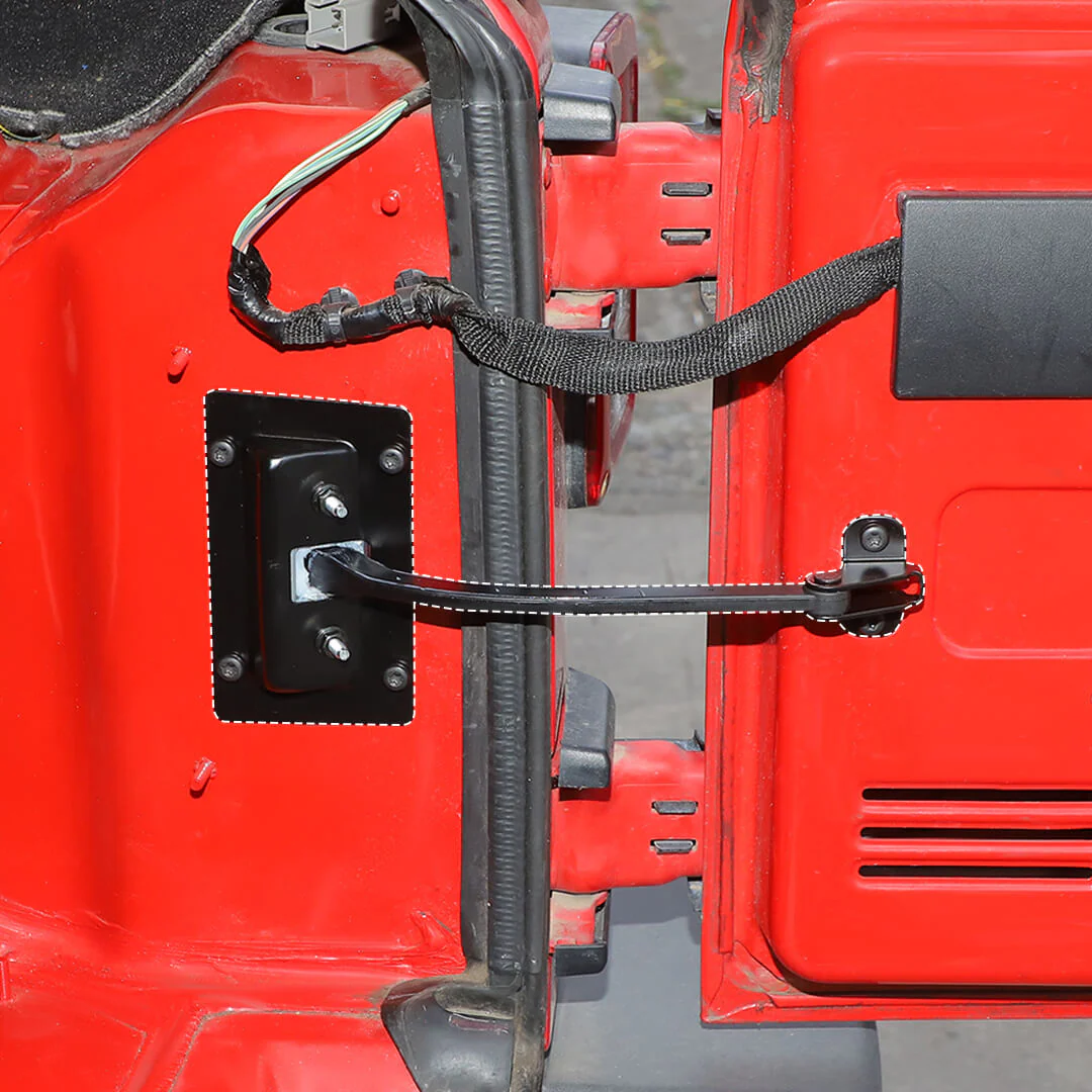 For 2007-2018 Jeep Wrangler JK Rear Door Gate Check Strap Retaining Arm Tail Gate Limiter - Image 3