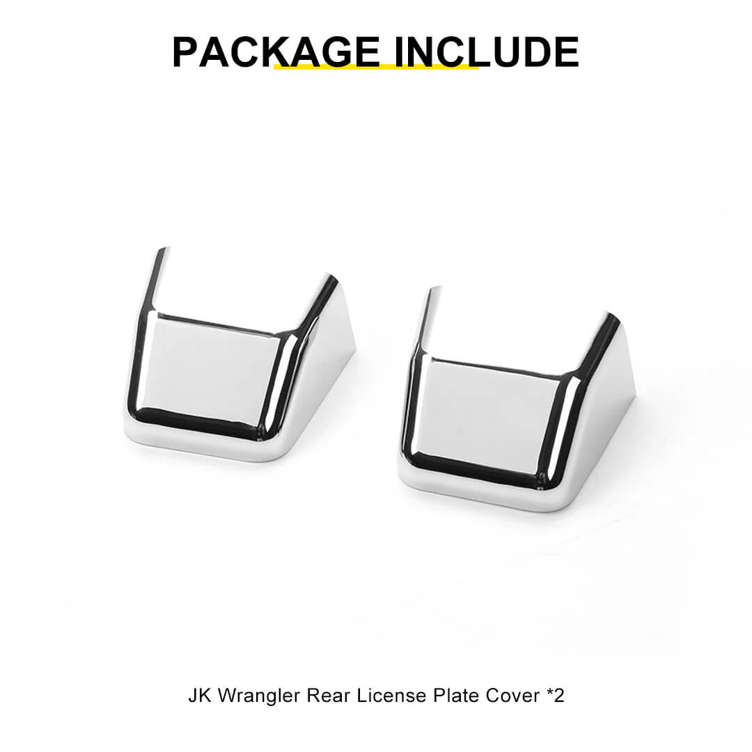 For 2007-2018 Jeep Wrangler JK Rear License Plate Light Trim Cover (2 pcs) - Image 10