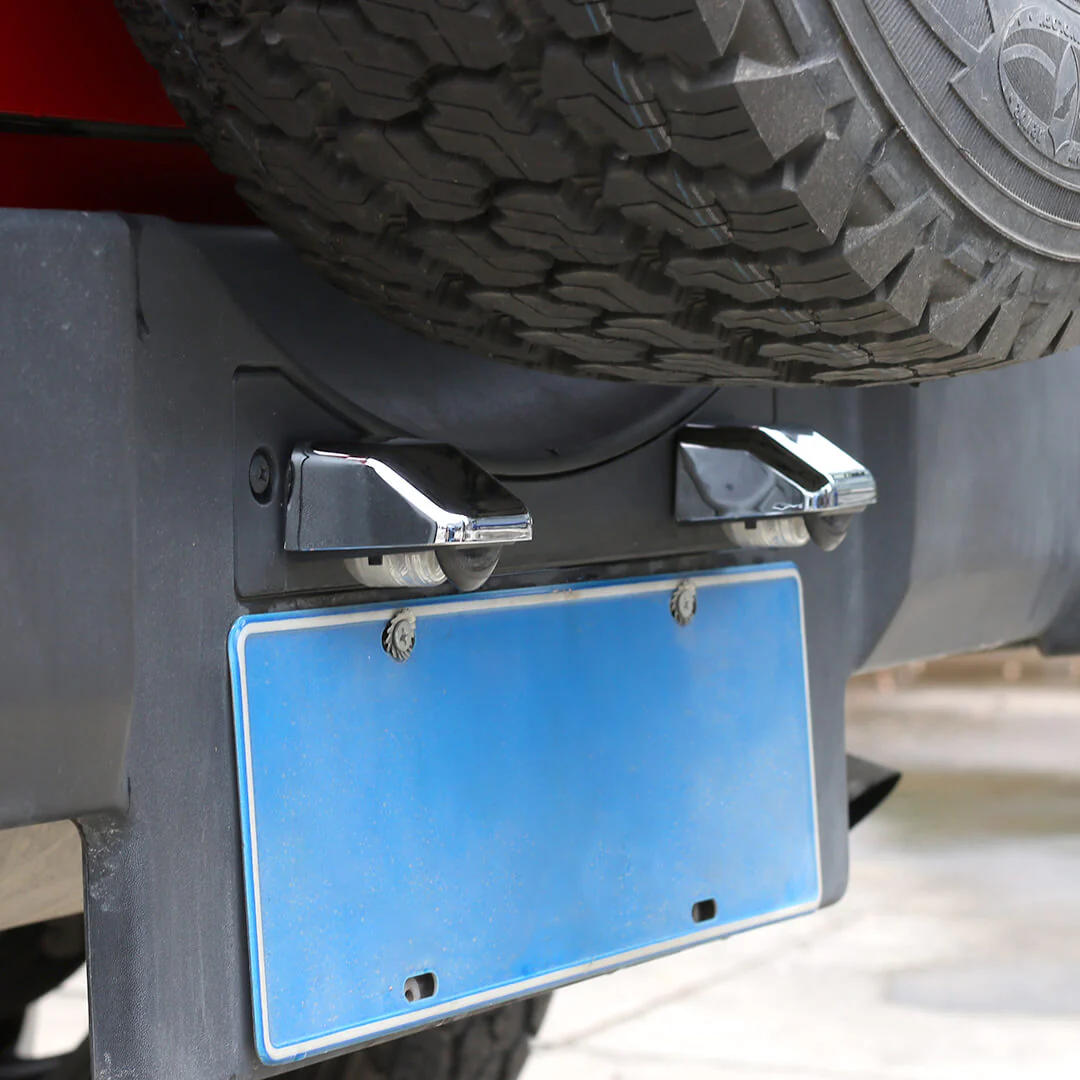 For 2007-2018 Jeep Wrangler JK Rear License Plate Light Trim Cover (2 pcs) - Image 4