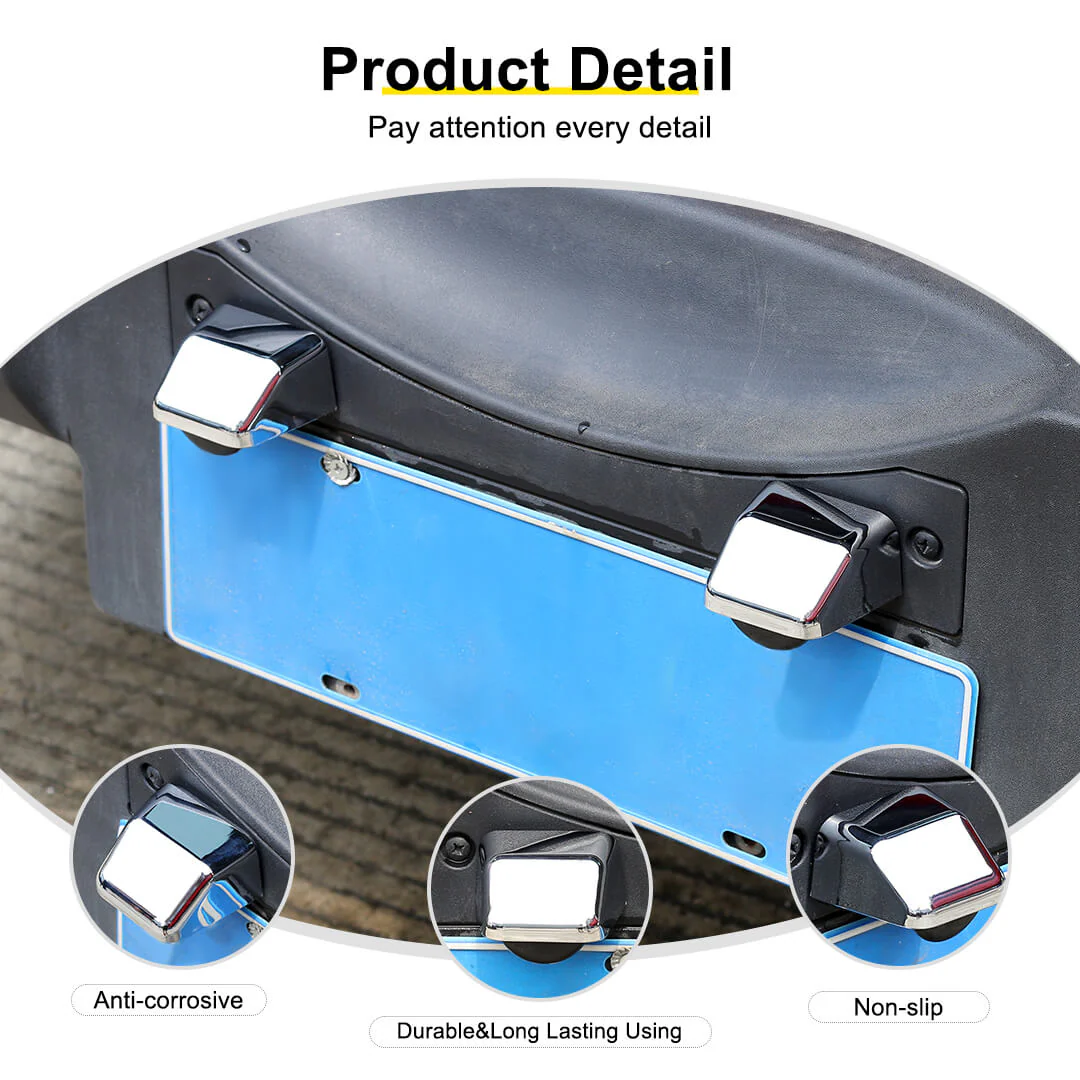 For 2007-2018 Jeep Wrangler JK Rear License Plate Light Trim Cover (2 pcs) - Image 7