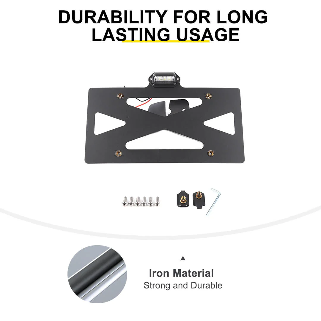 For 2007-2018 Jeep Wrangler JK Rear License Plate Seat Bracket Accessories - Image 10
