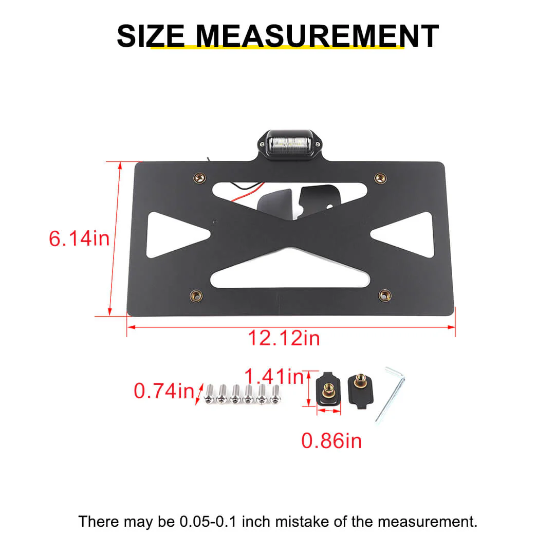 For 2007-2018 Jeep Wrangler JK Rear License Plate Seat Bracket Accessories - Image 12