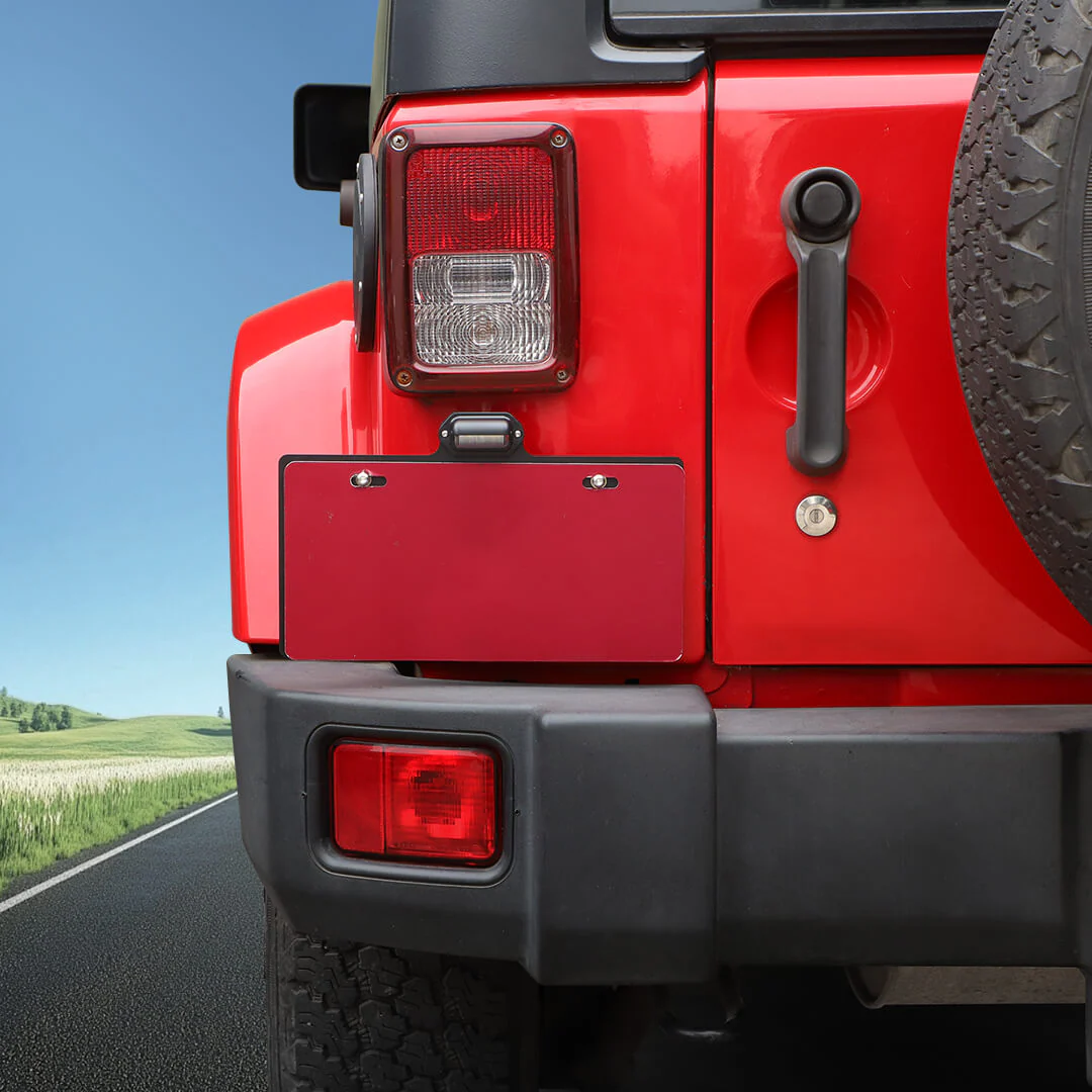 For 2007-2018 Jeep Wrangler JK Rear License Plate Seat Bracket Accessories - Image 7