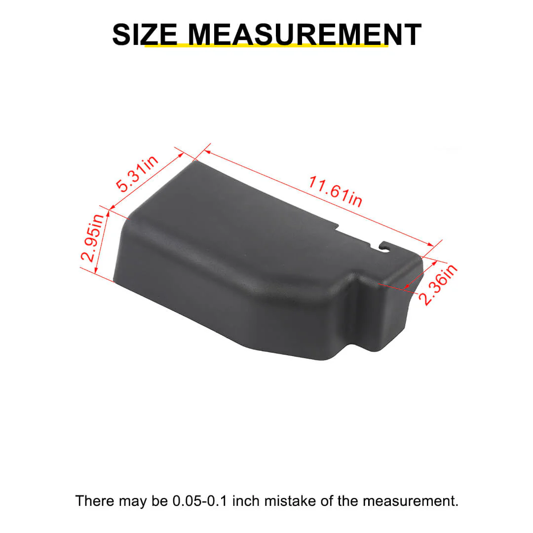 For 2007-2018 Jeep Wrangler JK Rear Tailgate glass Hardtop Wiper Motor Cover Trim Panel - Image 10