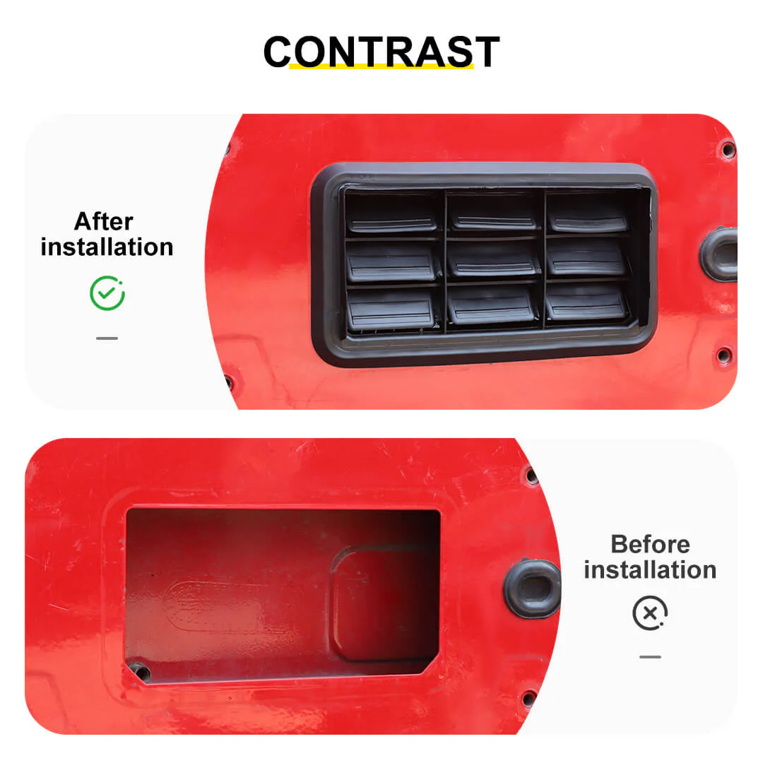 For 2007-2018 Jeep Wrangler JK Rear Tailgate Tail Gate Vent Grille Trim Cover - Image 2
