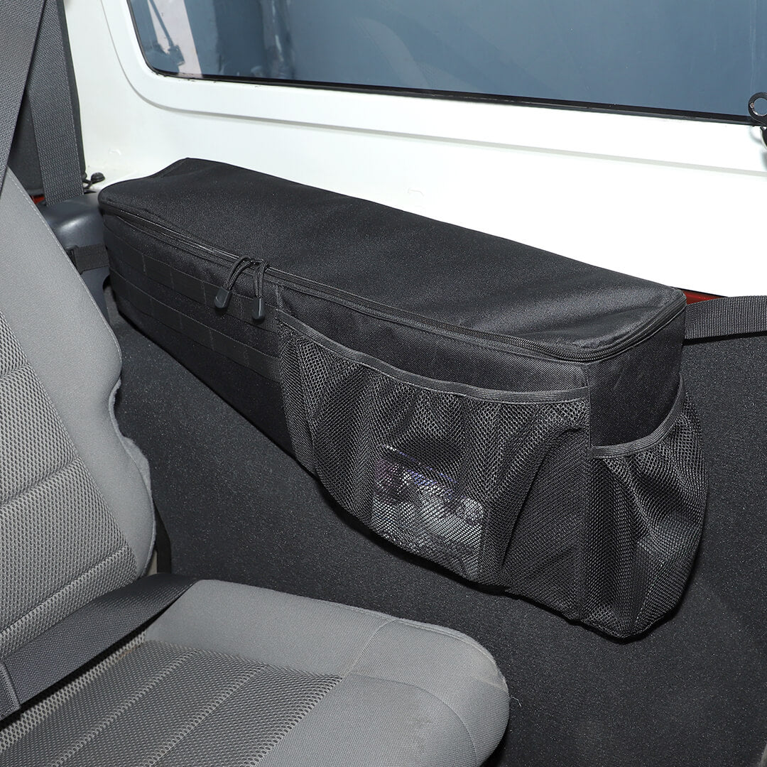 For 2007-2018 Jeep Wrangler JK Rear Trunk Organizer Rear Cargo Storage Side Bag (2 pcs) - Image 3