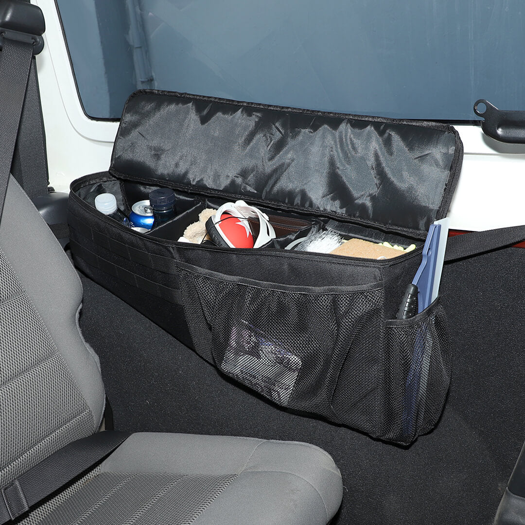 For 2007-2018 Jeep Wrangler JK Rear Trunk Organizer Rear Cargo Storage Side Bag (2 pcs) - Image 4